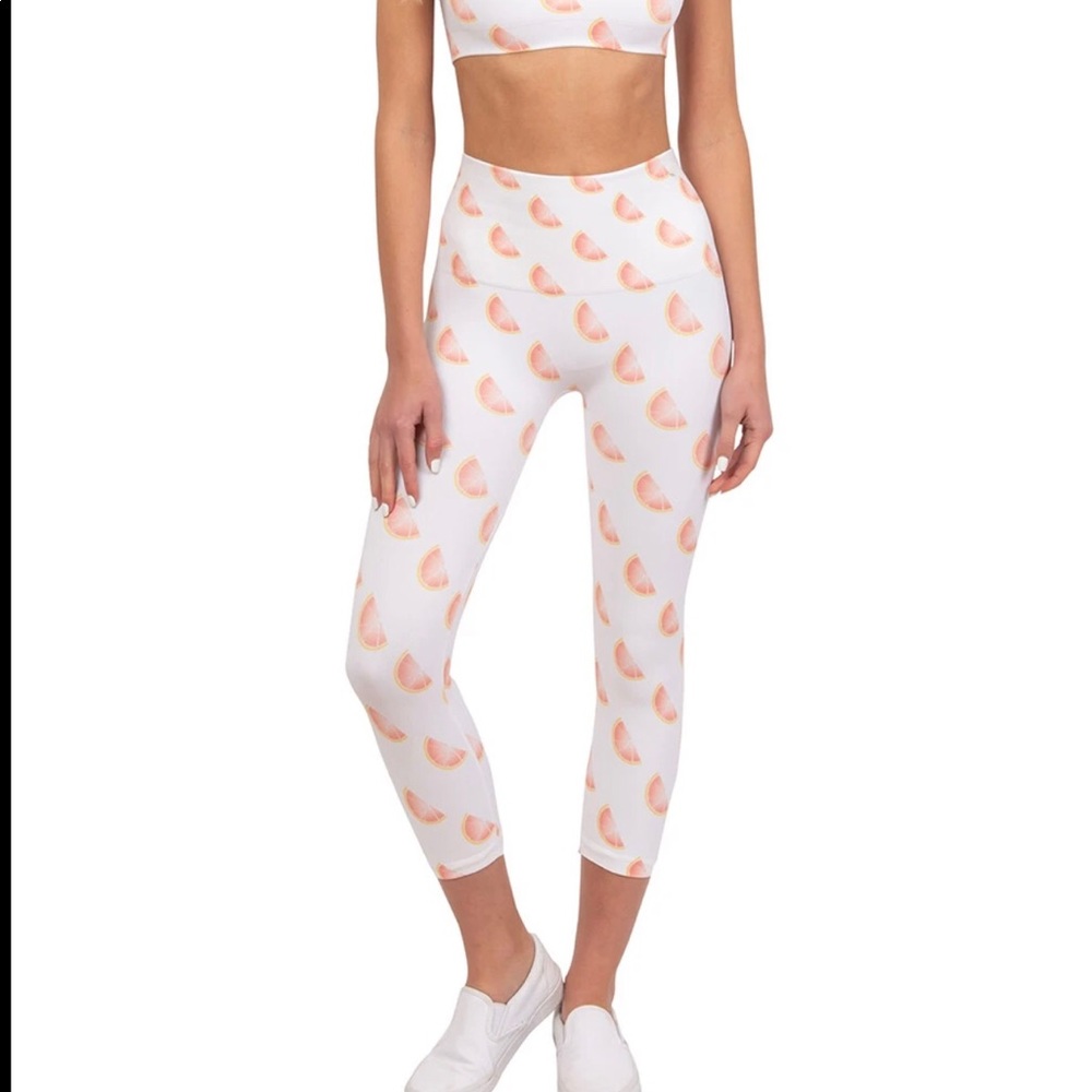 Morgan Stewart Sport Grapefruit leggings-touché LA